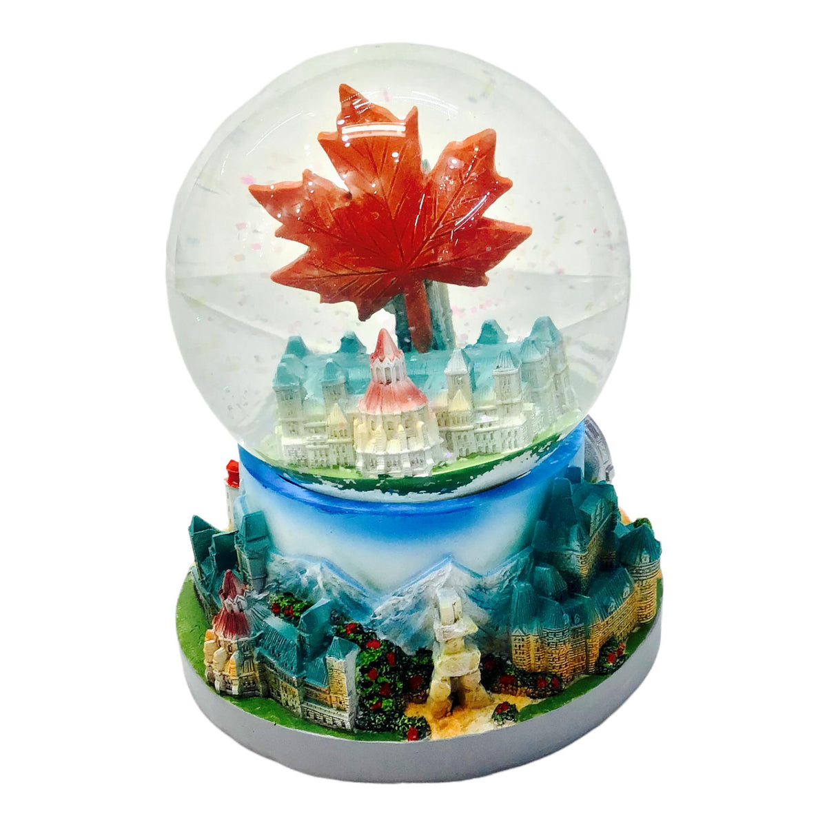 Snow Globe Canada Landmark Vintage Scenes Handmade. Canadian Souvenir