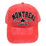 BASEBALL CAP MONTREAL EST. 1642 EMBROIDERY APPLIQUE HAT