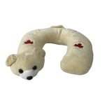 BEAR HEAD CANADA TRAVEL NECK PILLOW W/ MAPLE LEAF EMBROIDERY