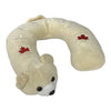 BEAR HEAD CANADA TRAVEL NECK PILLOW W/ MAPLE LEAF EMBROIDERY