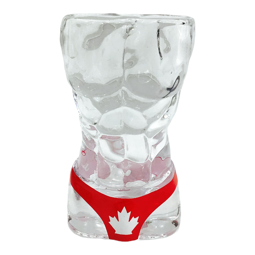 Bachelorette Party Decorations Cool Shot Glass | Male Body Shape Canada 1.5oz Bachelorette Shot Glass | Bachelorette Party Favors - Heavy Base Shot Glass Groomsmen Gifts - Bachelorette Party Supplies