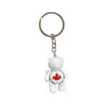 CANADA BEAR KEYCHAIN W/ MOVING ARMS AND LEGS METAL KEY TAG