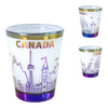 CANADA ELETROPLATED SHOT GLASS UNIQUE LANDMARK DESIGN