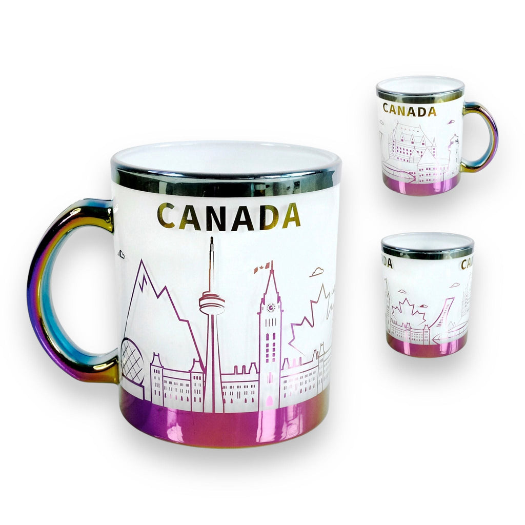 CANADA GLASS MUG Electroplating11oz