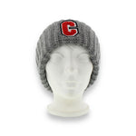 CANADA LADIES CHUNKY RIB BEANIE WITH CHENILLE PATCH WINTER HAT
