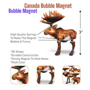 CANADA MOOSE BUBBLE FUNNY MAGNET