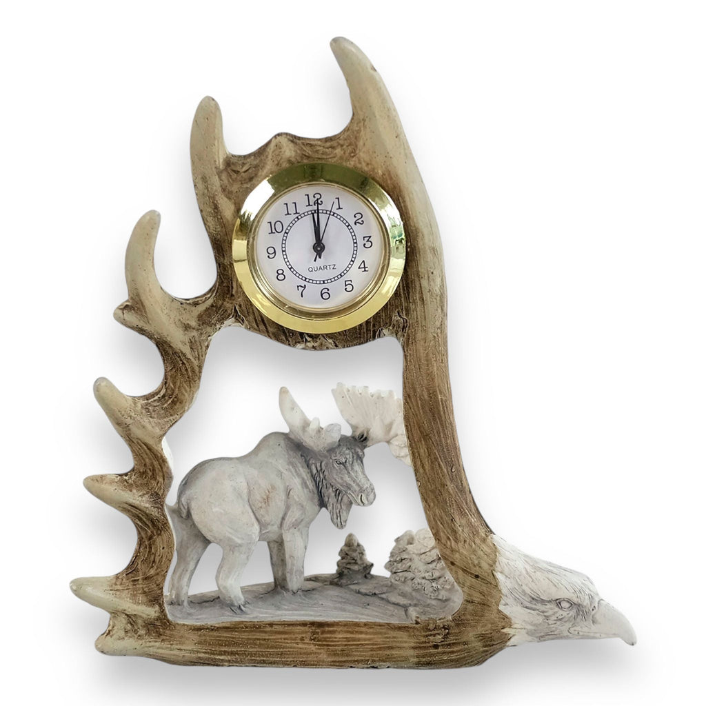 CANADA MOOSE CLOCK 5x2x6 INCHES