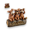 CANADA No SEE Listen no Talk Moose Figurine 7x6” W/ LED Light