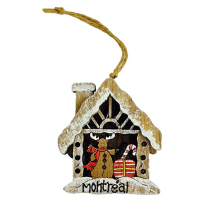 CANVAS Montreal Collection Wooden House Ornament