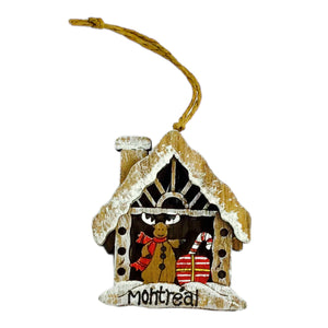 CANVAS Montreal Collection Wooden House Ornament