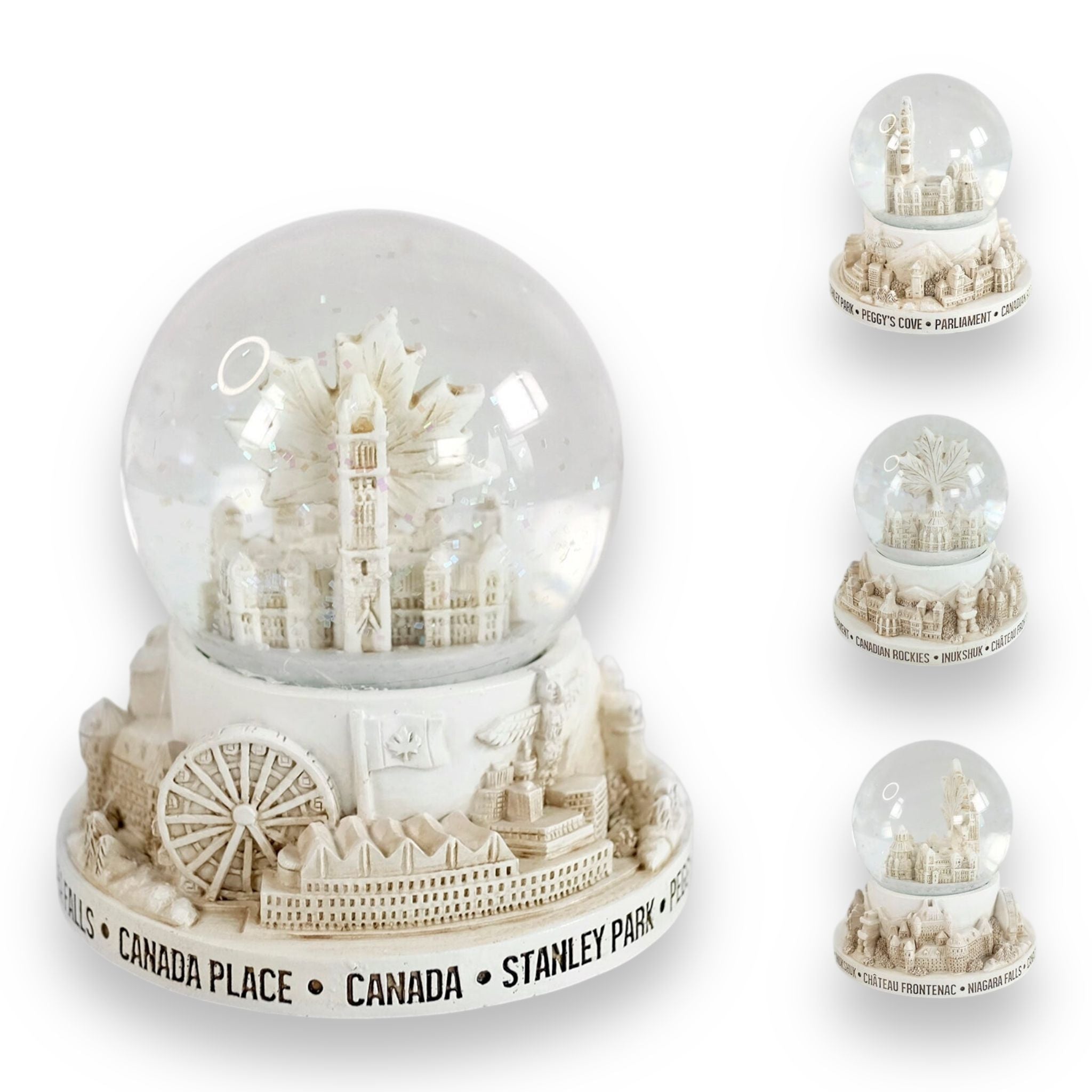 CREAM SNOW GLOBE - CANADA