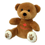 Canada Bear 8” Valved Toy | Soft Stuffed Animal with Canada Red Maple Leaf Design | Light-Weighted Stuffed Animals