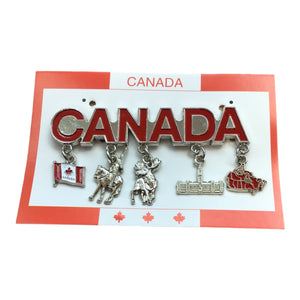 Canada Charm Fridge Magnet - Coins Charm - Moose, Flag, Map Charms