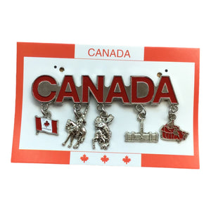 Canada Charm Fridge Magnet - Coins Charm - Moose, Flag, Map Charms