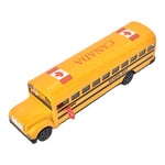 Canada Large School Bus W/ Sounds and Lightning 21cm x 5cm x 5 cm Metal DieCast