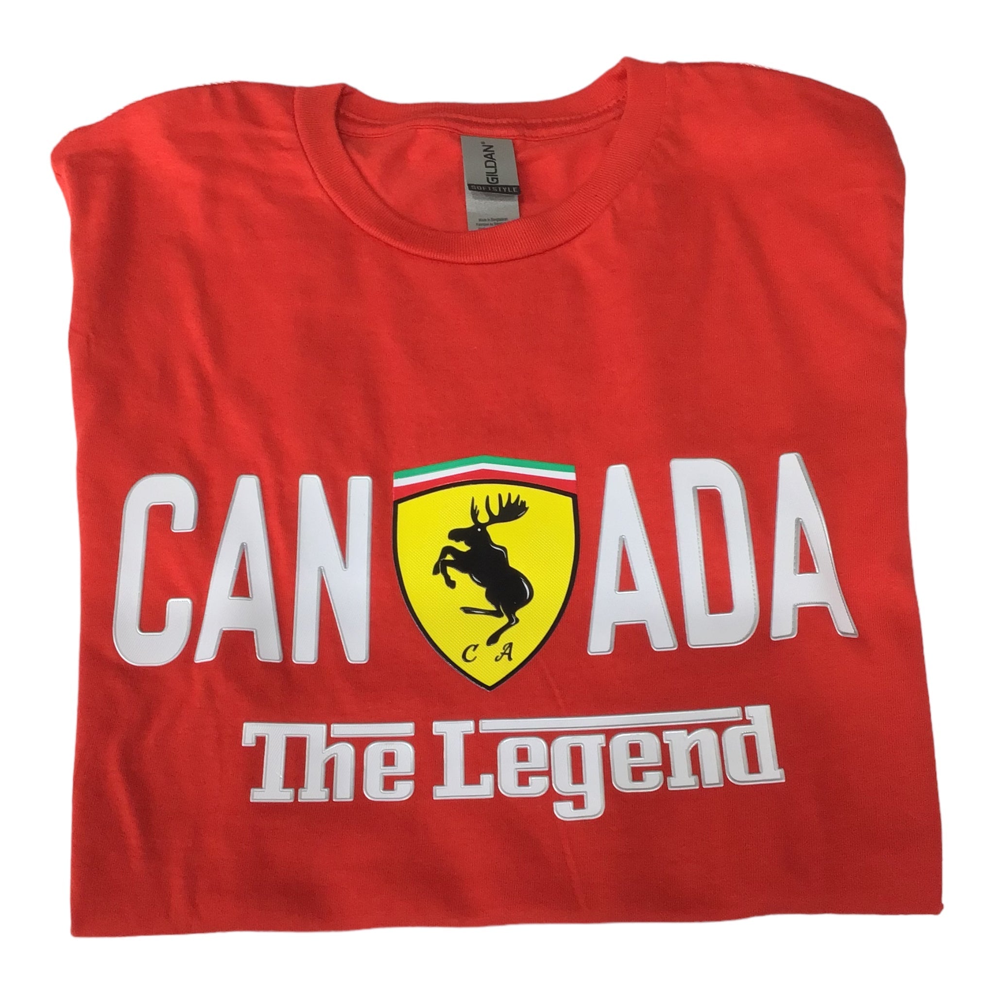 Canada Moose Ladies Cut Tee -  Canada Red T-shirt