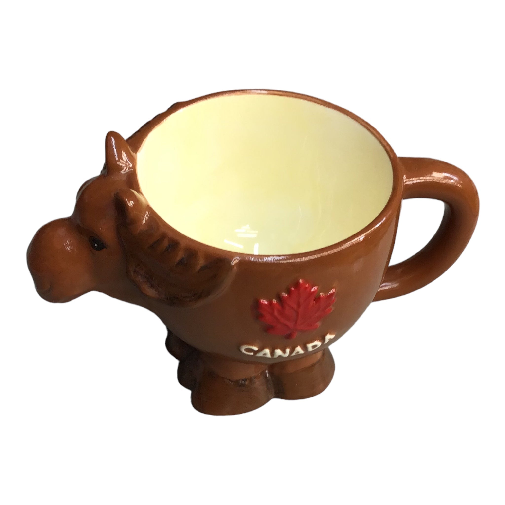 Canada Moose Shaped Mug with Red Maple Leaf