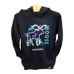 Canada Moose Youth Sweatshirt Hoodie W/ Montreal Name Drop