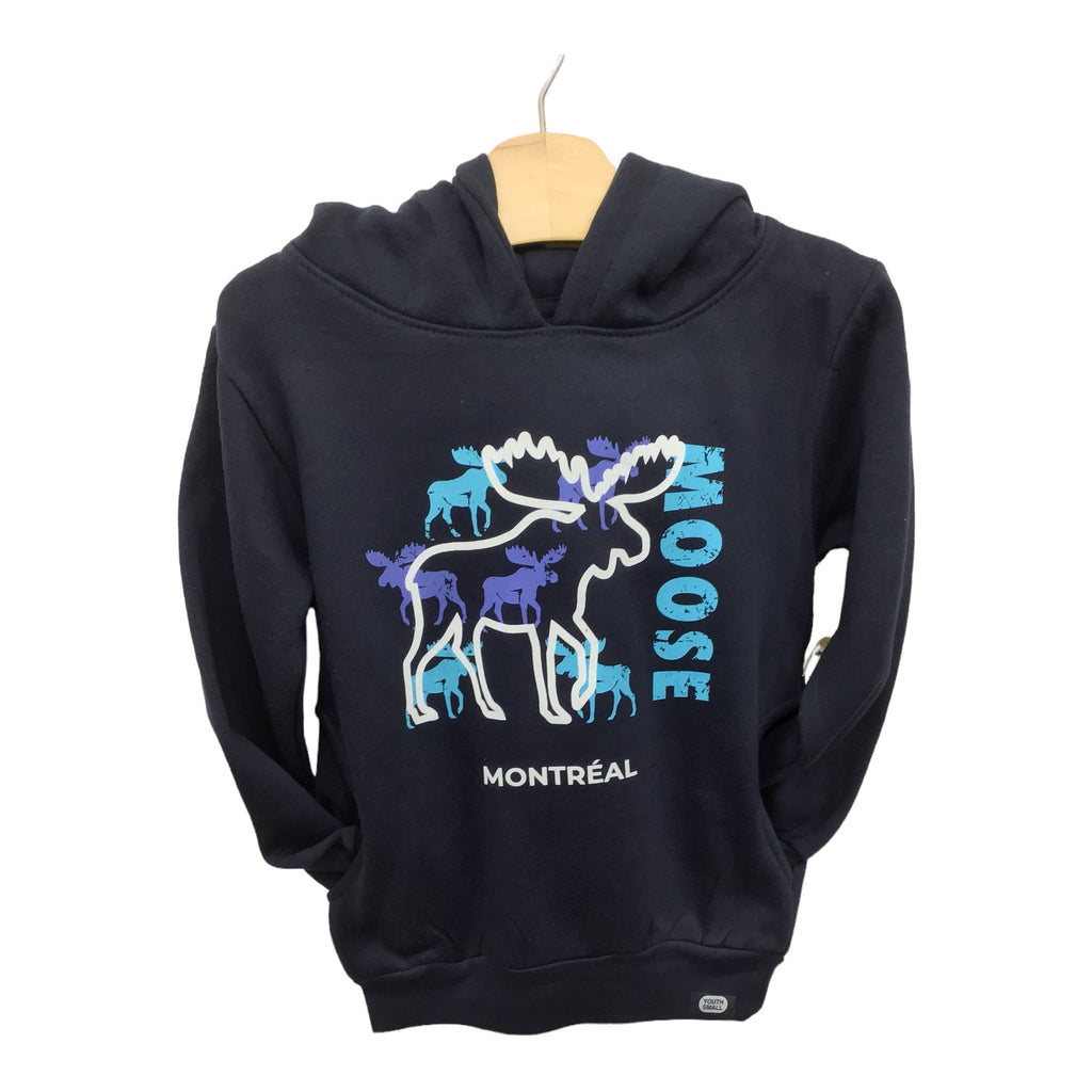Canada Moose Youth Sweatshirt Hoodie W/ Montreal Name Drop