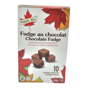 Canada Pure Maple Chocolat Fudge ( 1 Box of 200g - 10 Individually Wrapped Creamy Fudged Squares ) Made of Canada's Pure Maple Syrup