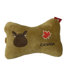 Canada Red Maple Leaf Car Headrest Pillow, Cartoon Car Neck Pillow, Comfortable Soft Car Seat Pillow, Head Rest Cushion, Universal Headrest Pillow for Travelling and Home Moose Theme