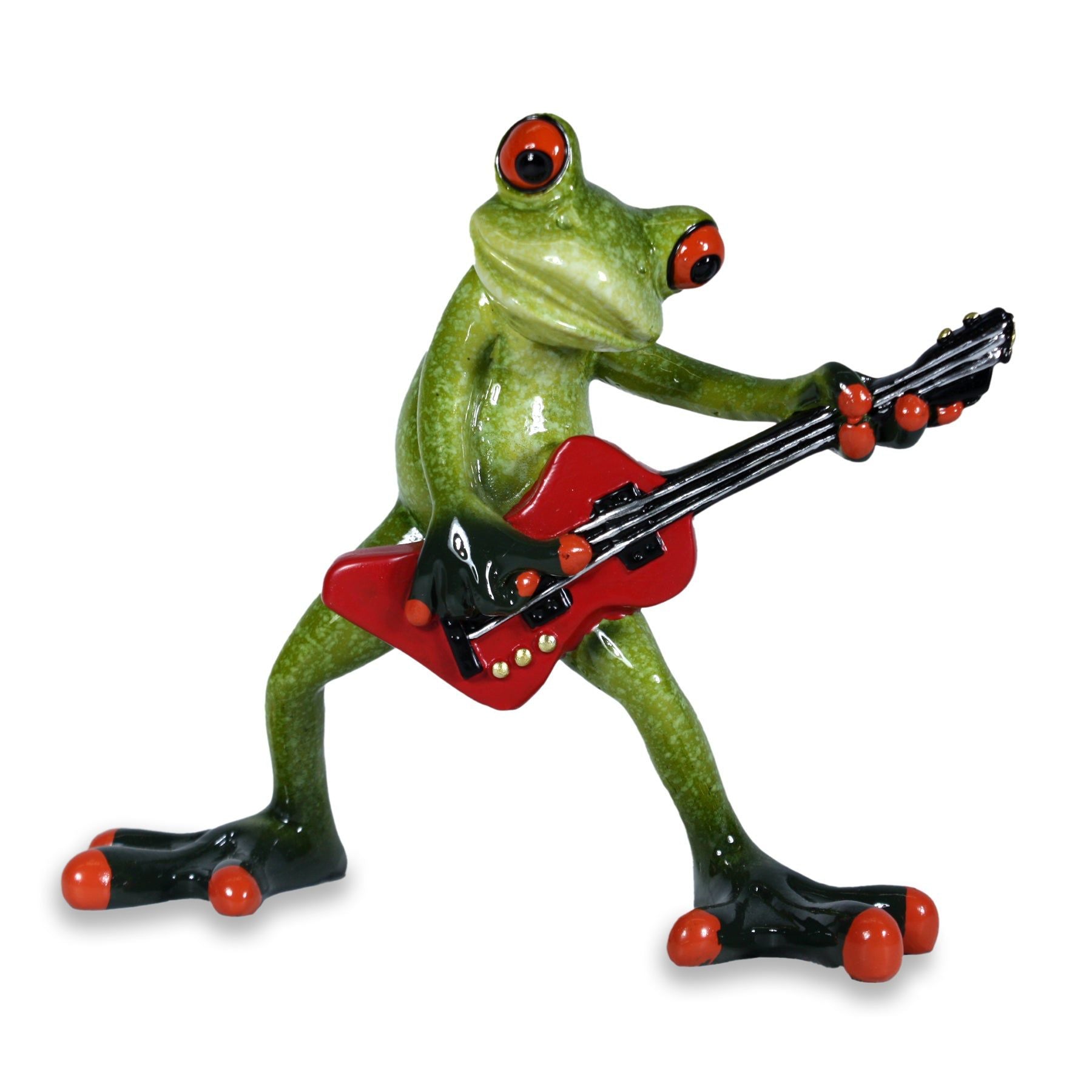 FROG PLAYING Guitar FIGURINE 5x3x6 INCHES