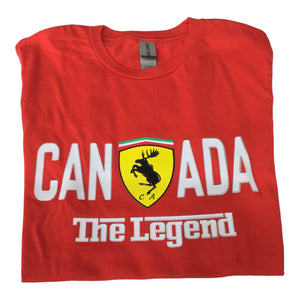 Ferrari Ladies Cut Tee -  Canada Red T-shirt