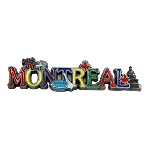 Fridge Magnet Montreal Scene Metal Aimant