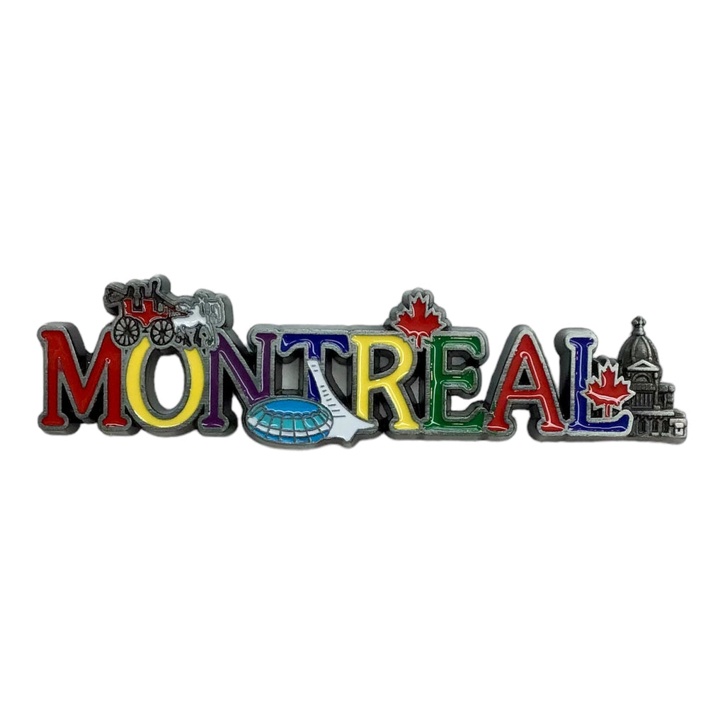 Fridge Magnet Montreal Scene Metal Aimant