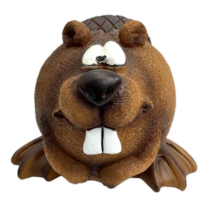 Funny Beaver Money Bank (Brown) Unbreakable Piggy Bank | Money Box Coin Bank | Plastic Saving Coin Box | Super Soft Stuffed Animal Money Bank Savings Storage for Boys, Girls & Little Kids