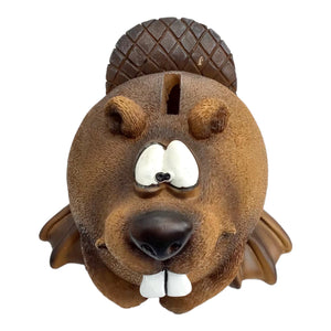 Funny Beaver Money Bank (Brown) Unbreakable Piggy Bank | Money Box Coin Bank | Plastic Saving Coin Box | Super Soft Stuffed Animal Money Bank Savings Storage for Boys, Girls & Little Kids