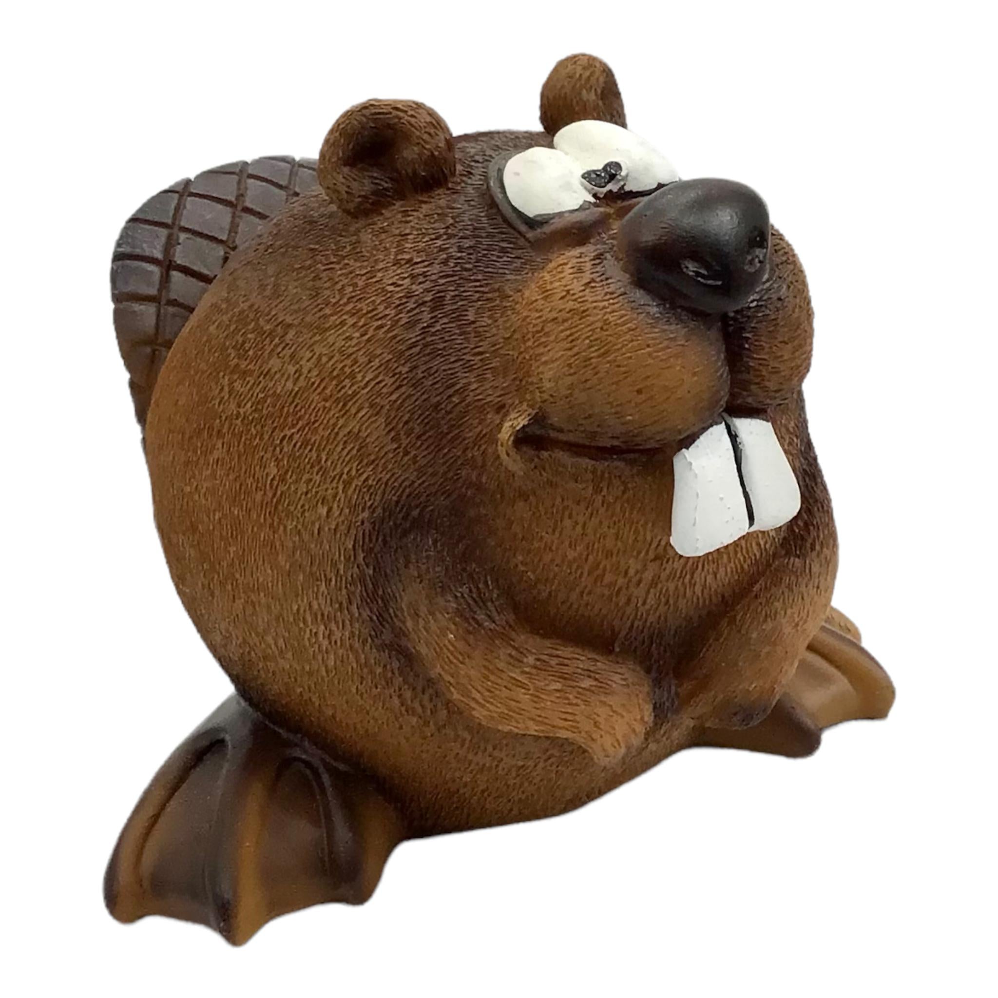 Funny Beaver Money Bank (Brown) Unbreakable Piggy Bank | Money Box Coin Bank | Plastic Saving Coin Box | Super Soft Stuffed Animal Money Bank Savings Storage for Boys, Girls & Little Kids