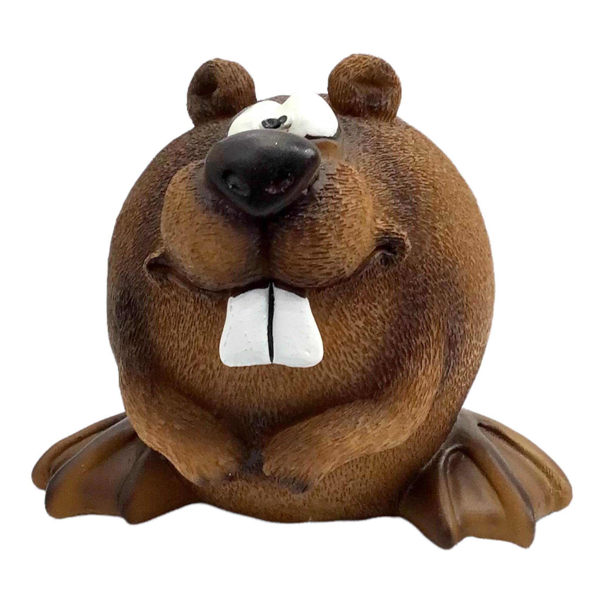 Funny Beaver Money Bank (Brown) Unbreakable Piggy Bank | Money Box Coin Bank | Plastic Saving Coin Box | Super Soft Stuffed Animal Money Bank Savings Storage for Boys, Girls & Little Kids