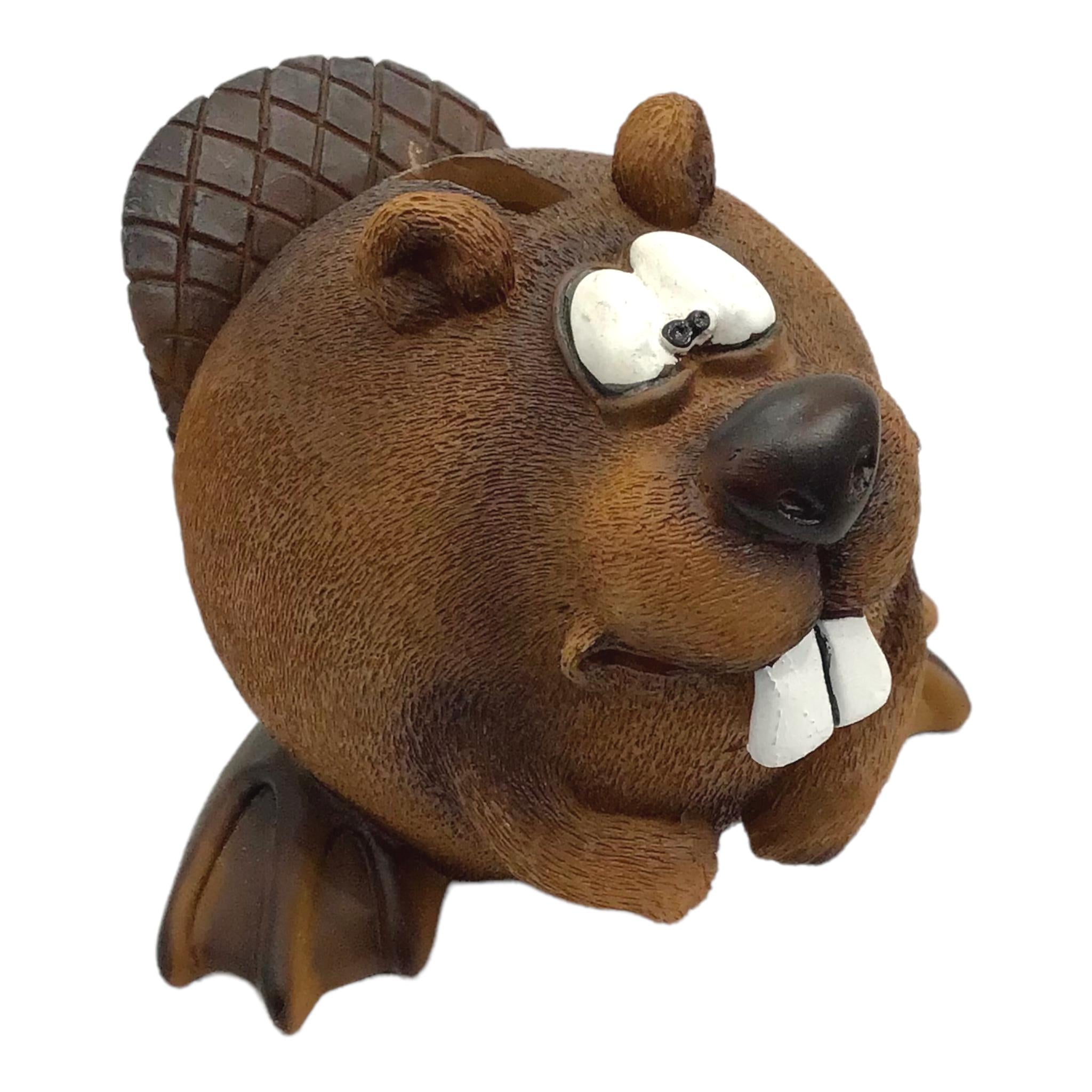 Funny Beaver Money Bank (Brown) Unbreakable Piggy Bank | Money Box Coin Bank | Plastic Saving Coin Box | Super Soft Stuffed Animal Money Bank Savings Storage for Boys, Girls & Little Kids