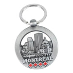 MONTREAL ANTIQ METAL KEYCHAIN LANDMARK THEME