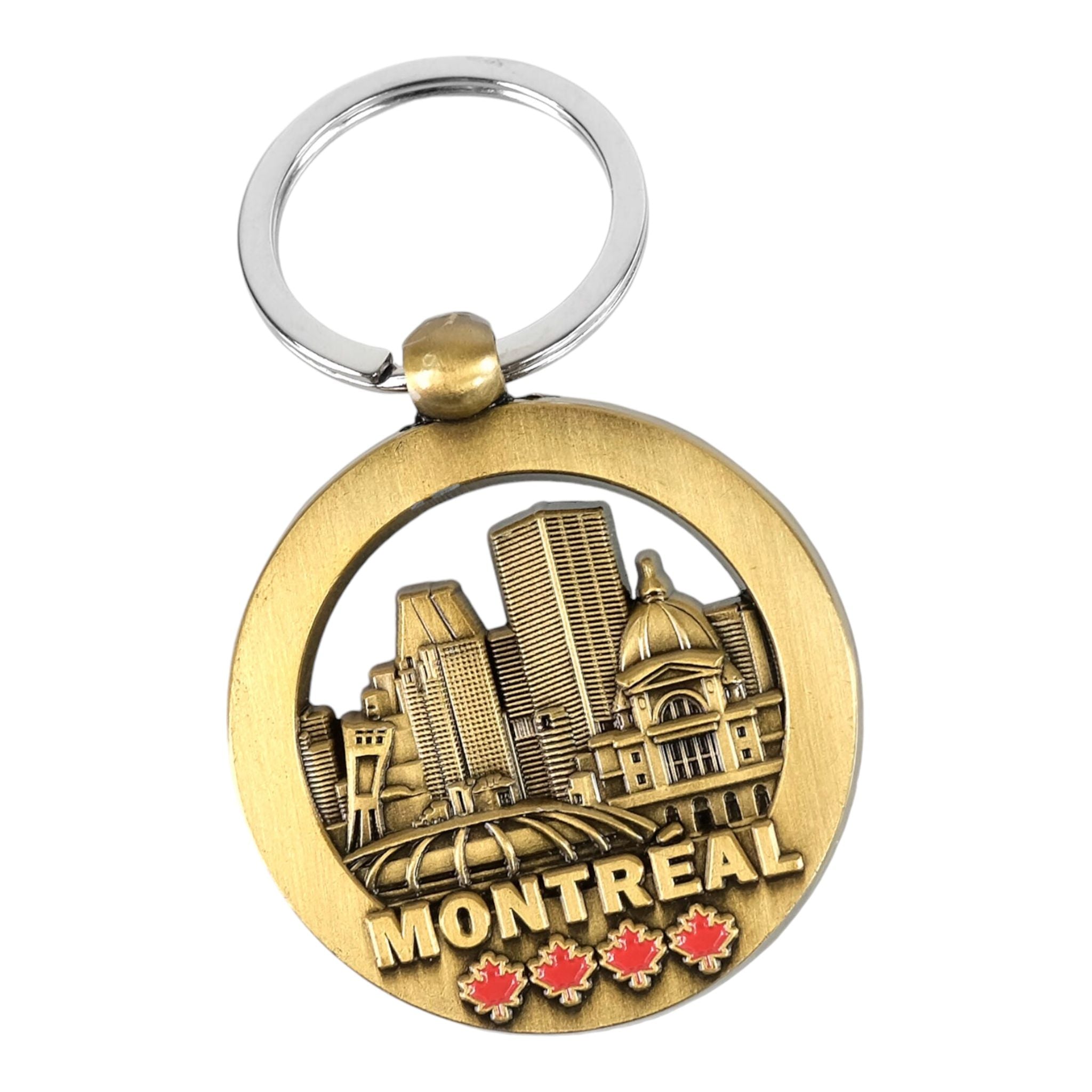 MONTREAL ANTIQ METAL KEYCHAIN LANDMARK THEME