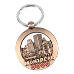 MONTREAL ANTIQ METAL KEYCHAIN LANDMARK THEME