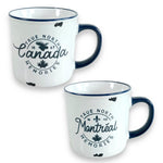 MONTREAL - CANADA 11oz BLUE PRINT MUG - TEA/COFFEE CUP
