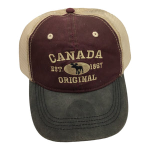 MONTRÉAL CANADA EST. 1642 EMBROIDERY BASEBALL CAP W/ MESH