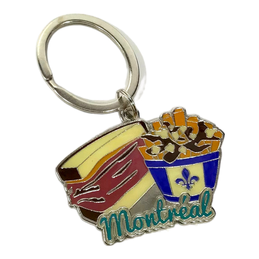 MONTREAL POUTINE SANDWICH KEYCHAIN