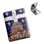 MONTREAL QUEBEC COMPACT MIRROR W/ FLAG & GLITTE