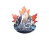 MONTREAL SKYLINE SCENIC 3D W/ MAPLE LEAF BACKGROUND MAGNET