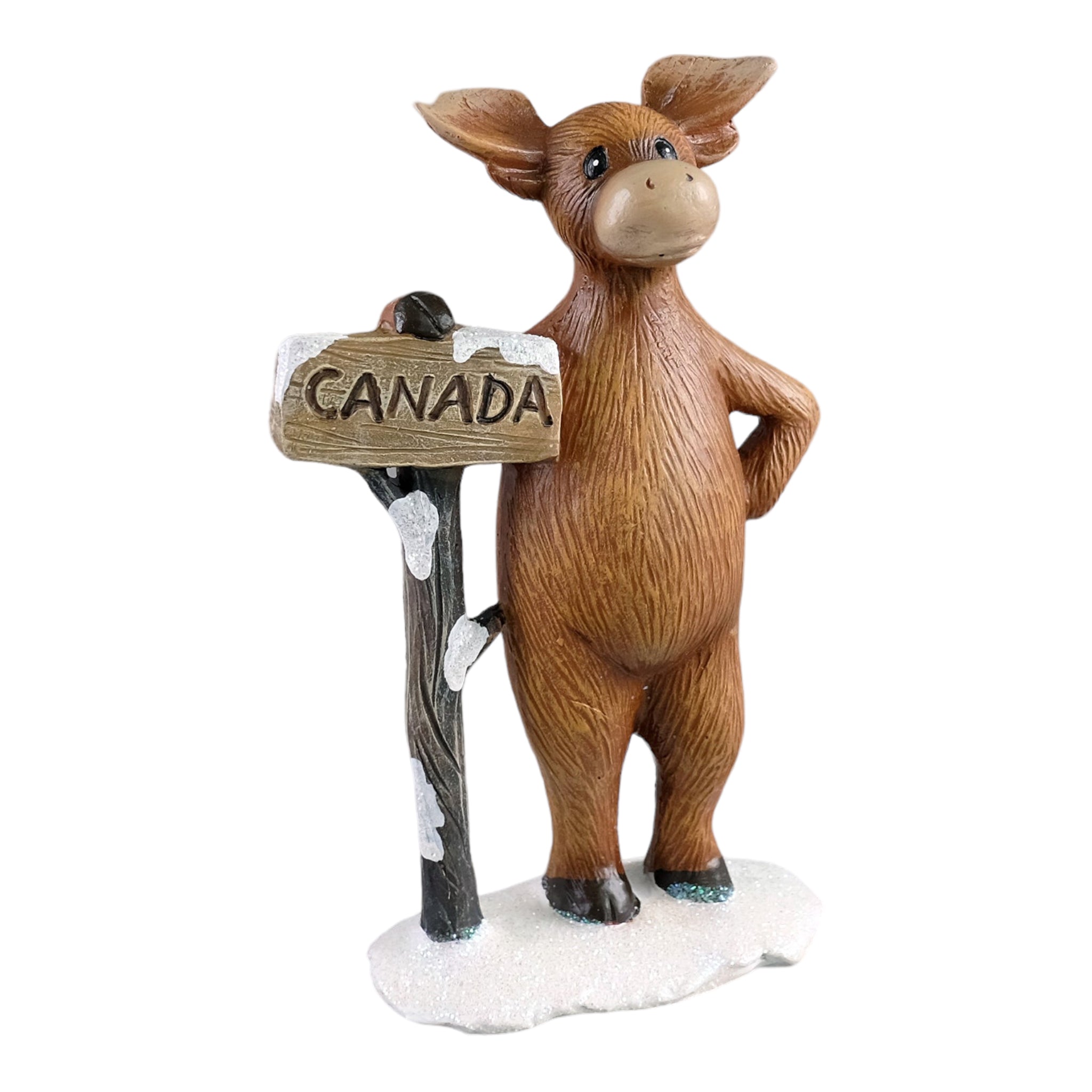 MOOSE STANDING CANADA SIGN FIGURE