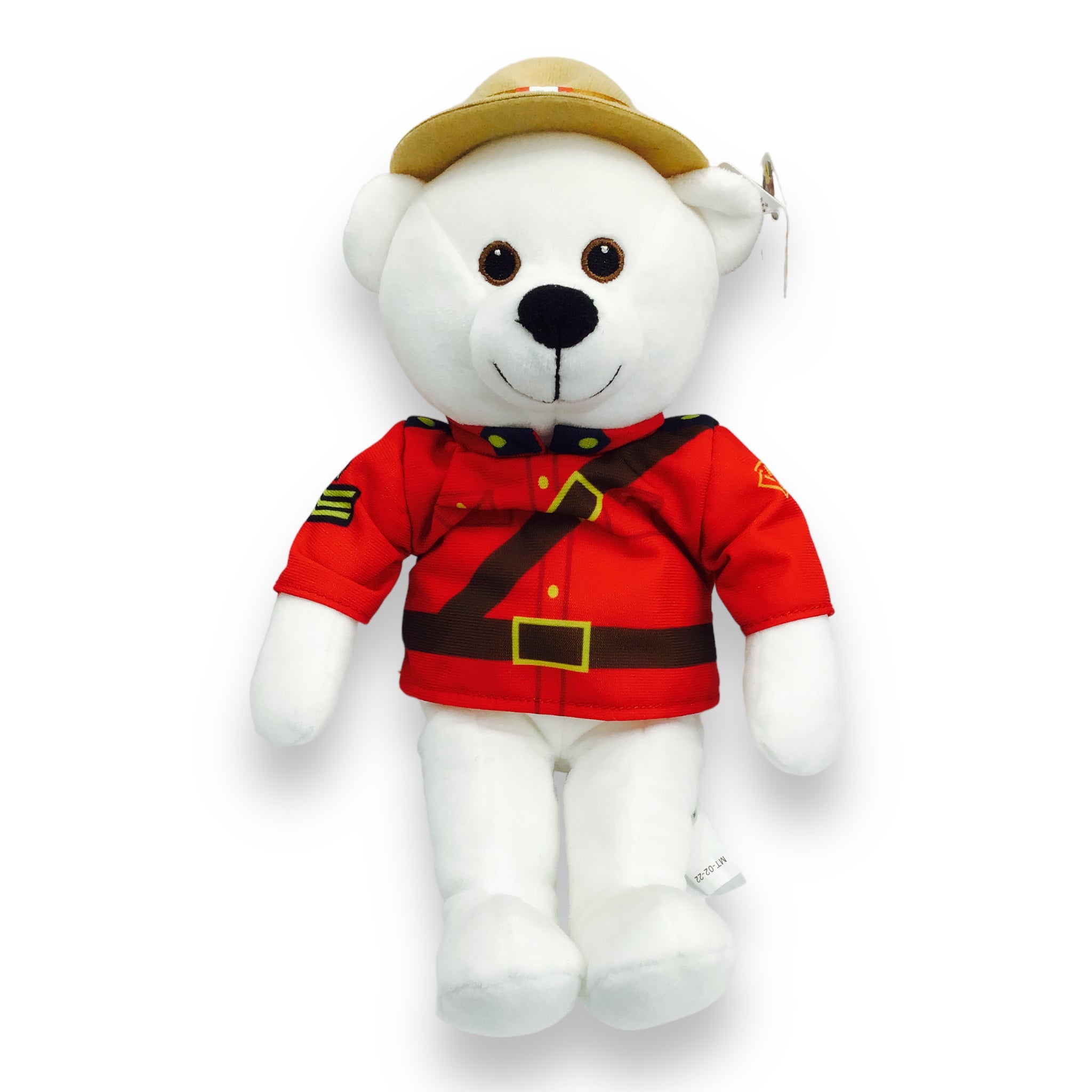 MOUNTIE STUFFED ANIMAL 11” RCMP SERGEANT POLAR BEAR CANADIAN PLUSH