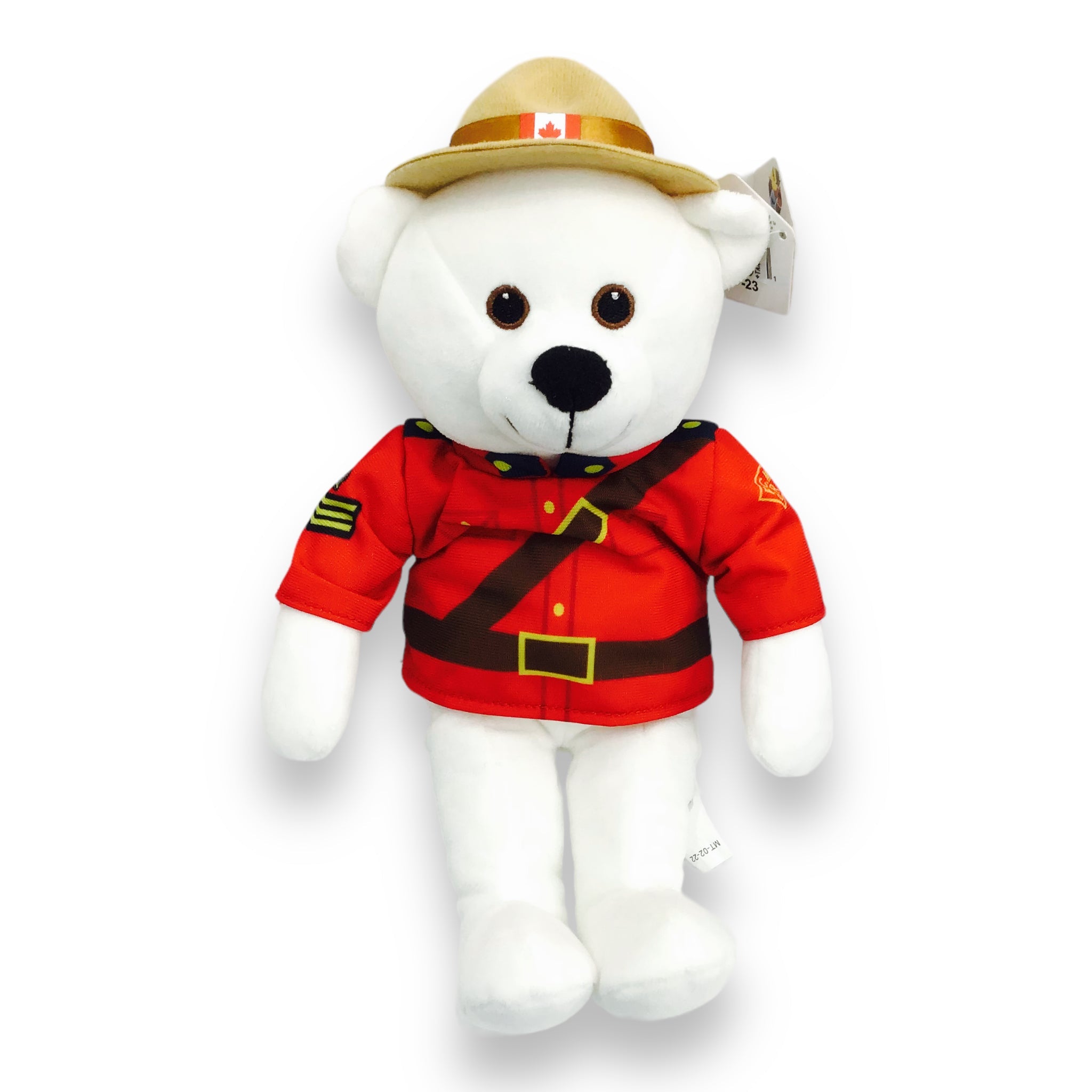 MOUNTIE STUFFED ANIMAL 11” RCMP SERGEANT POLAR BEAR CANADIAN PLUSH