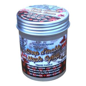 Maple Syrup Travel Candle 92g - Bougie de Voyage Sirop d’érable