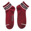 Men Women Socks - Burgundy W/Canada Font