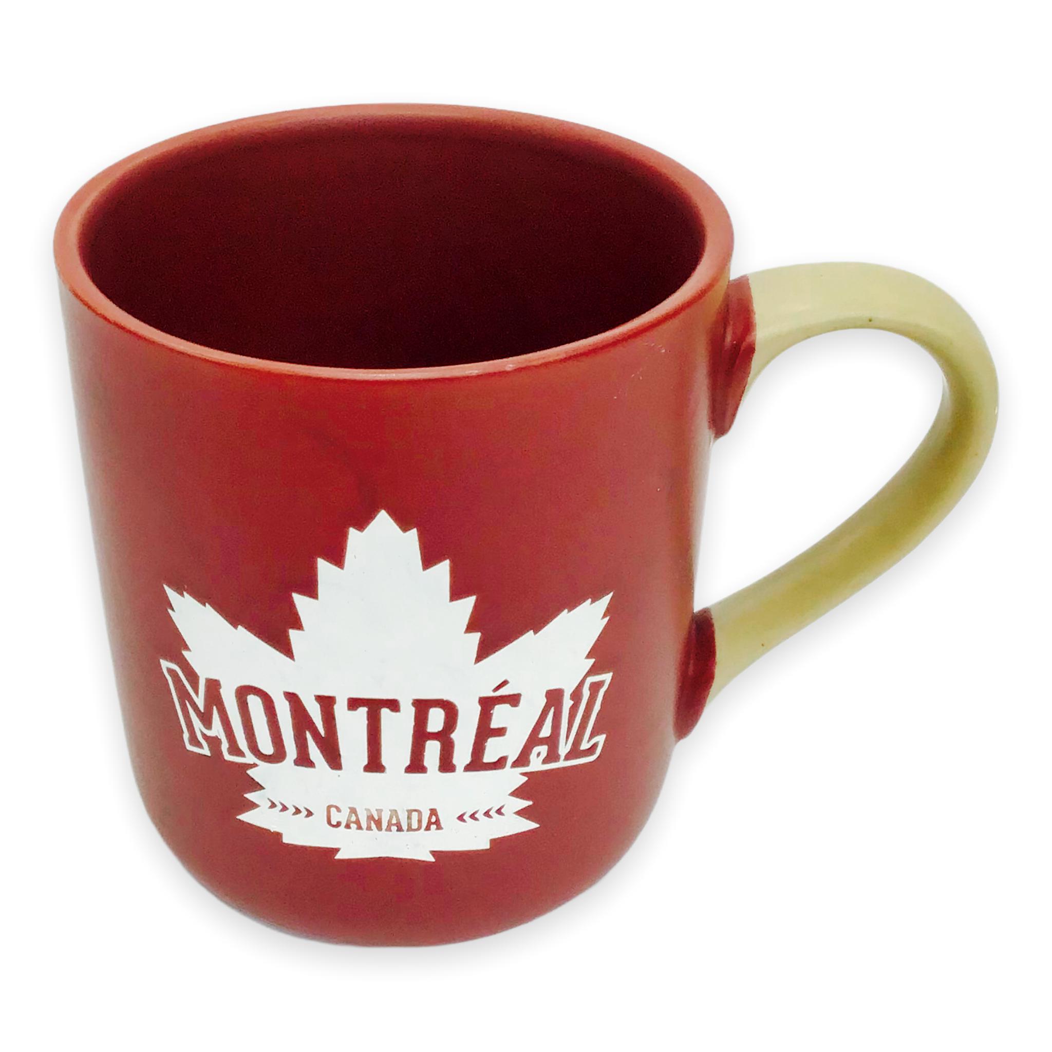 Montréal Canada Maple Leaf Coffee Mug, 18oz – Ceramic Coffee Mug  – This Mug Makes a Great Gift – Tea Cup