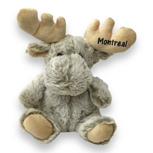 Montreal Plush Moose Stuffed Animal - Soft Huggable Moose, Adorable Playtime Plush Toy, Wild Life Cuddle Souvenir Gifts for Kids and Adults - 10 Inches