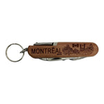 Montreal Scenic Engraving Pocket Multitool with Safety Locking Handy Gifts for Men 9 in 1 Multi Tool with Knife Bottle Opener Screwdriver Perfect for Outdoor Survival Camping Hiking Simple Repair